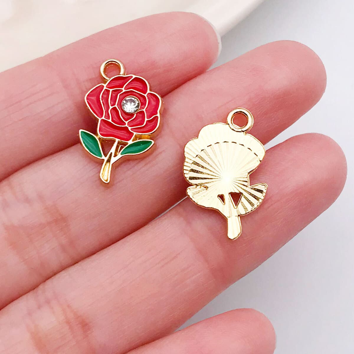 Кулон-подвеска для ожерелья DIY в форме сердца с розой и надписью LOVE, цвет розовый, ко Дню святого Валентина, аксессуары...