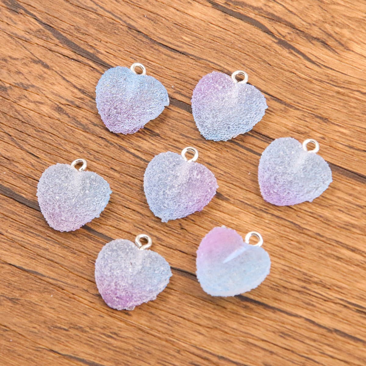 3 DIY аксессуары из смолы градиент медведь персик сердце кулон Смола Шарм Кулон багажное ожерелье аксессуары