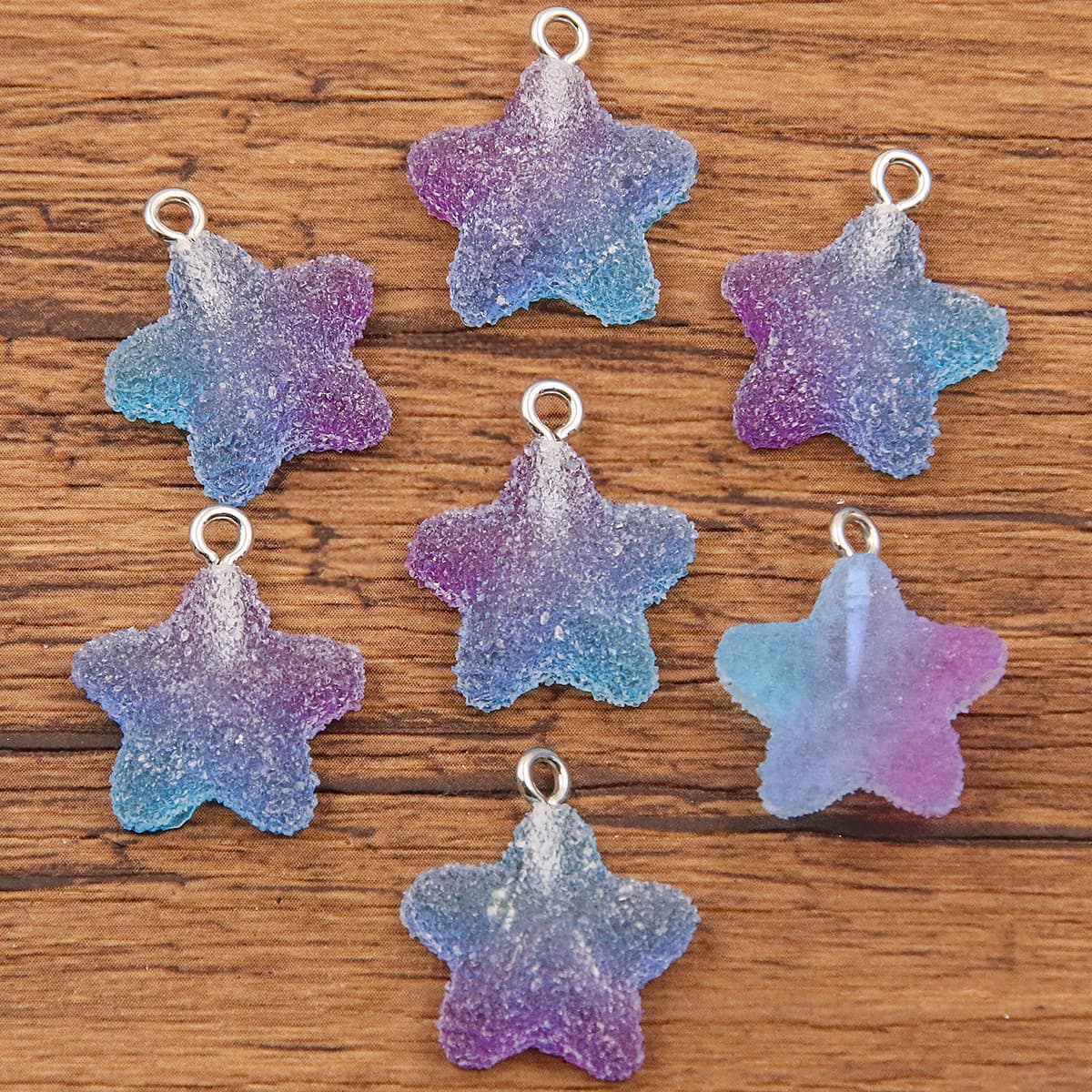 3 DIY аксессуары из смолы градиент медведь персик сердце кулон Смола Шарм Кулон багажное ожерелье аксессуары