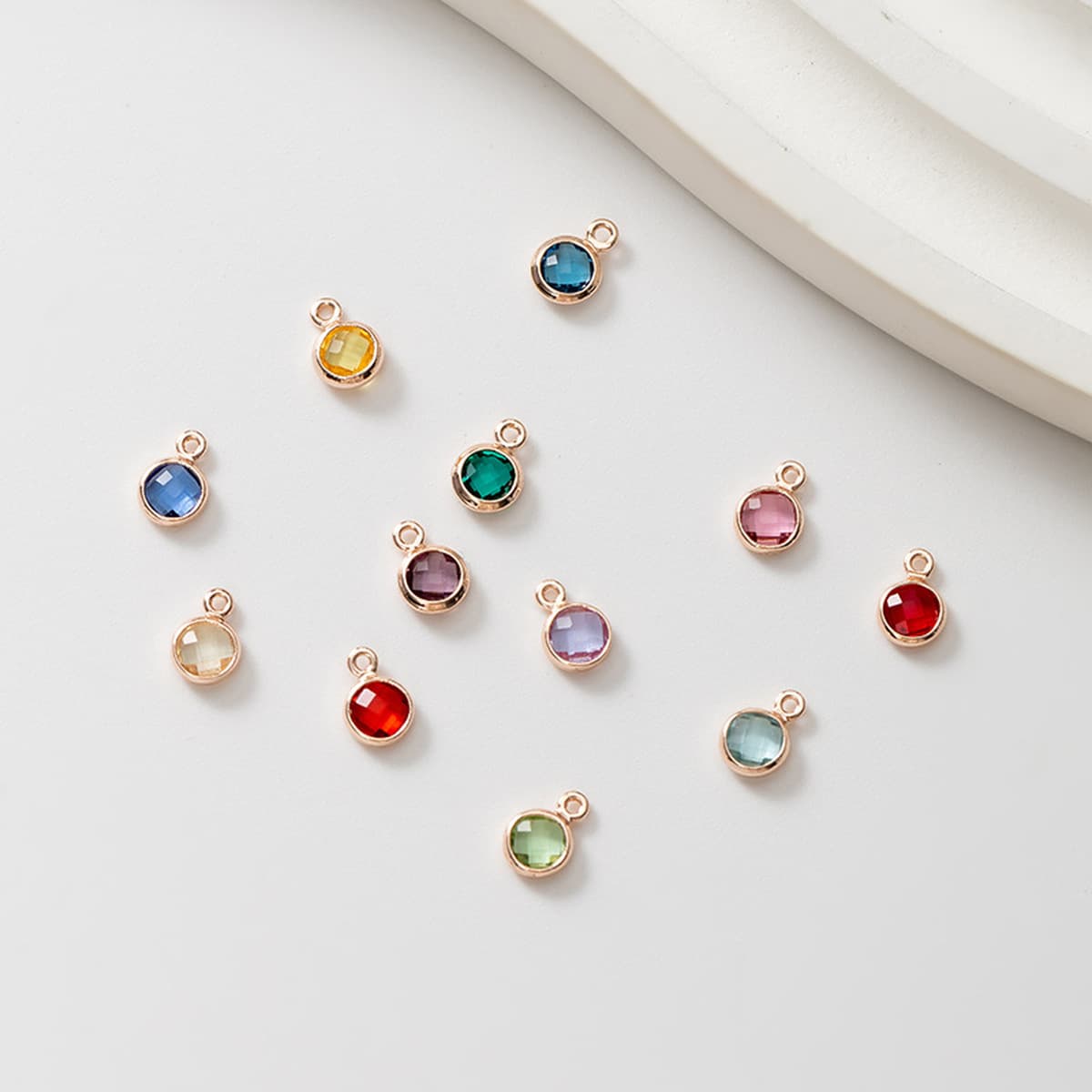 4mm12 день рождения камень рождения камень рубленый круглый хрустальный ожерелье аксессуары ювелирные аксессуары