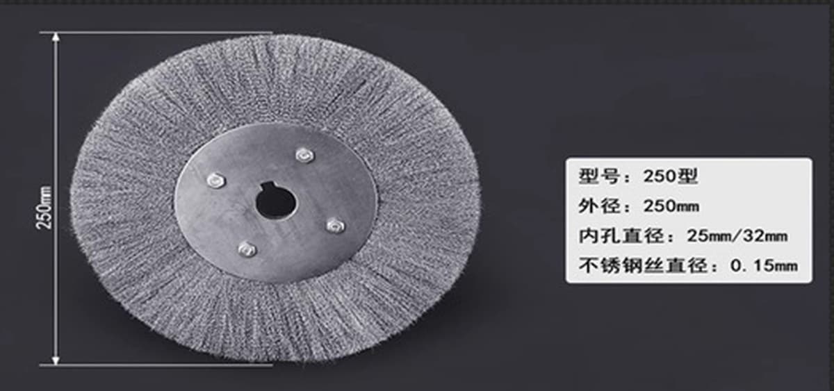 Плоская проволочная щетка из нержавеющей стали для удаления ржавчины, полировки, зачистки, шлифовки дерева, для угловой...