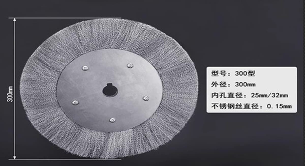 Плоская проволочная щетка из нержавеющей стали для удаления ржавчины, полировки, зачистки, шлифовки дерева, для угловой...