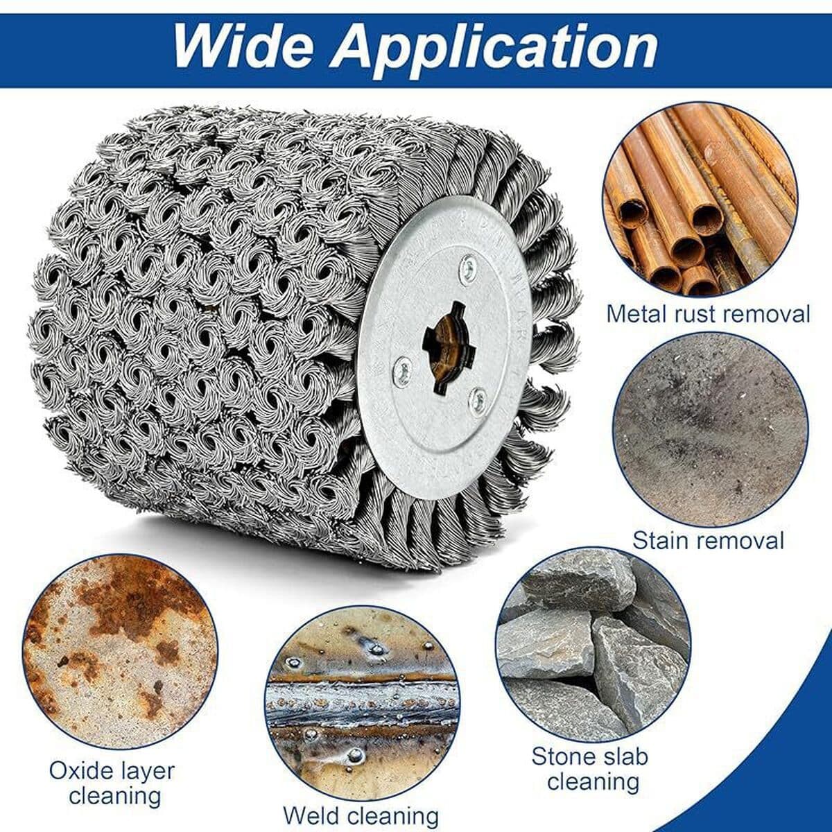 4,7 x 4inch спиральное проволочное колесо, колесо для рисования, для полировки текстуры поверхности металла, дерева и...