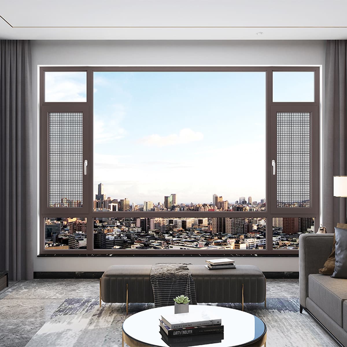 Фабрика Фошань, сломанный мост, система из алюминиевого сплава, стулья, сельское самопроизводство дома, звукоизоляция,...