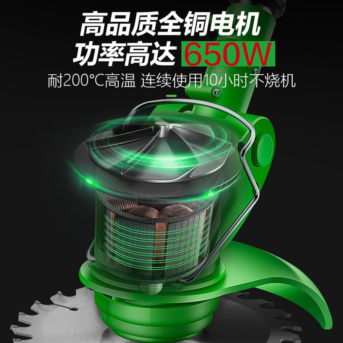 Бытовая газонокосилка с литиевой батареей, Мощный Ручной беспроводной Перезаряжаемый Многофункциональный...