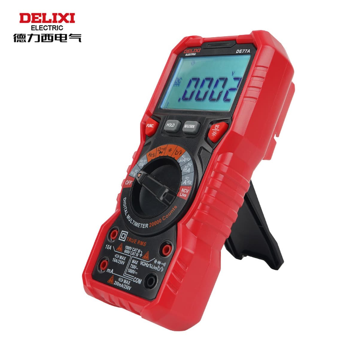 Измеритель емкости Delixi Electric с высокоточным цифровым дисплеем, интеллектуальный, с защитой от перегрева, для...