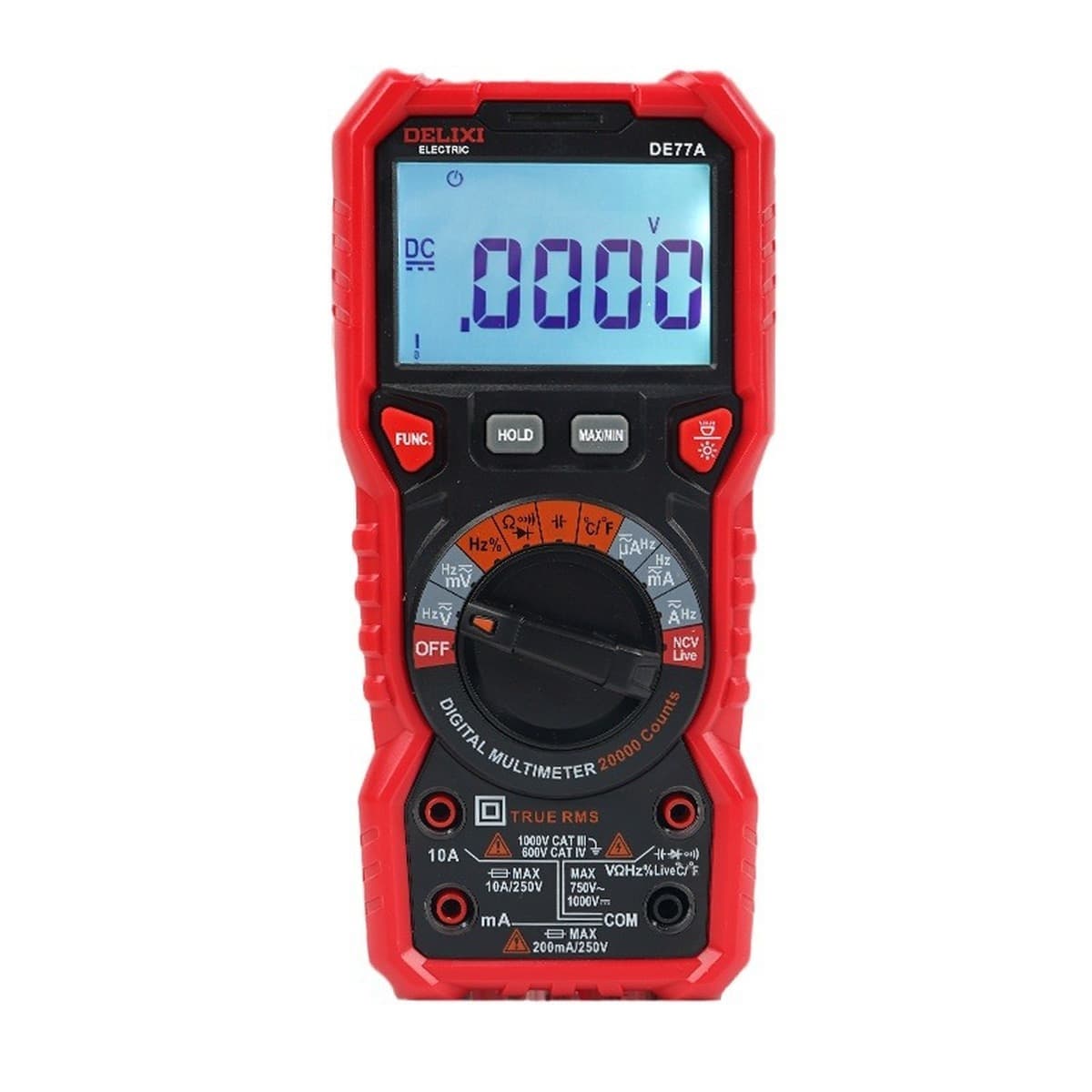 Измеритель емкости Delixi Electric с высокоточным цифровым дисплеем, интеллектуальный, с защитой от перегрева, для...