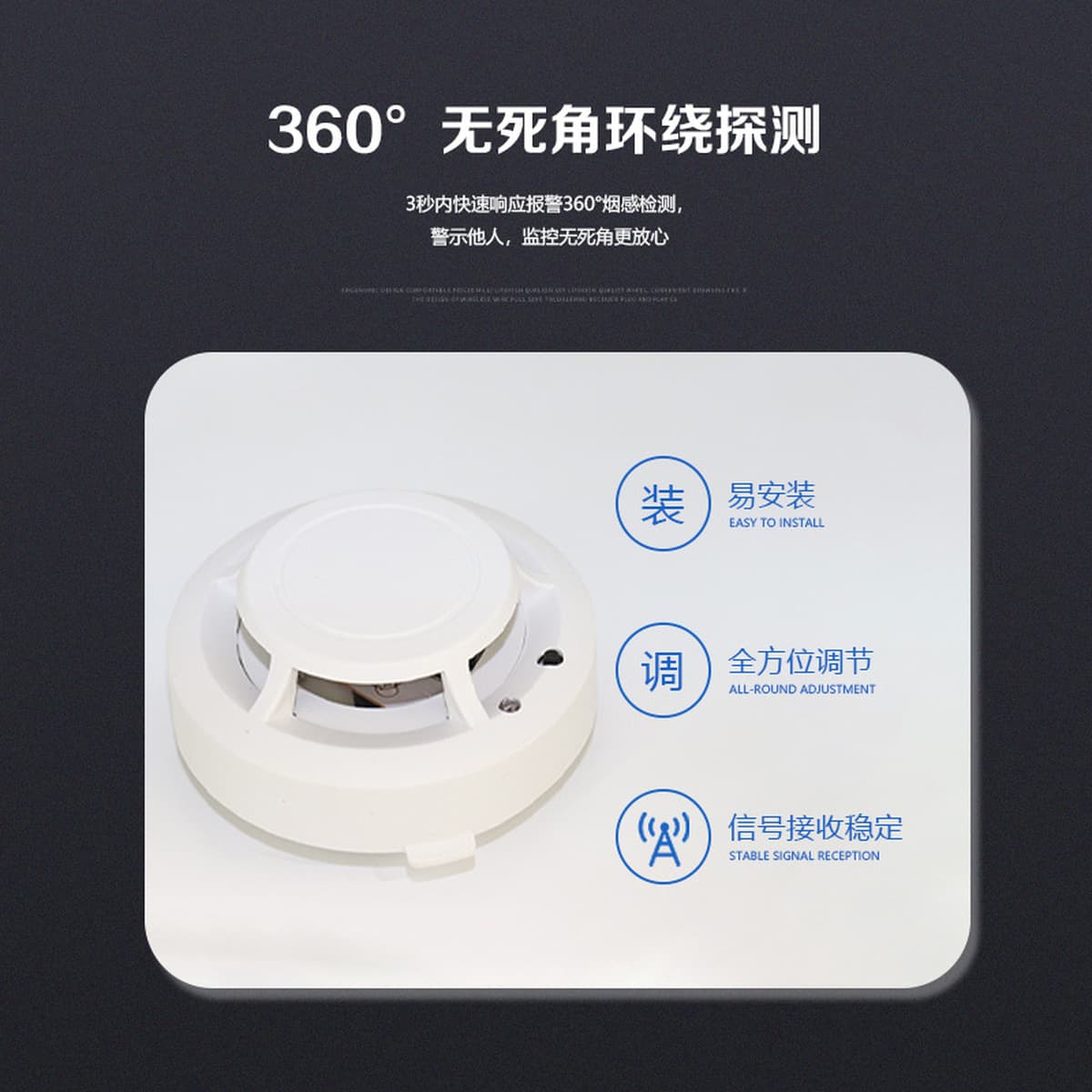 Трансграничная дымовая сигнализация 1201 Беспроводная пожарная аварийная сигнализация пожарная дымовая детектор Независимый...