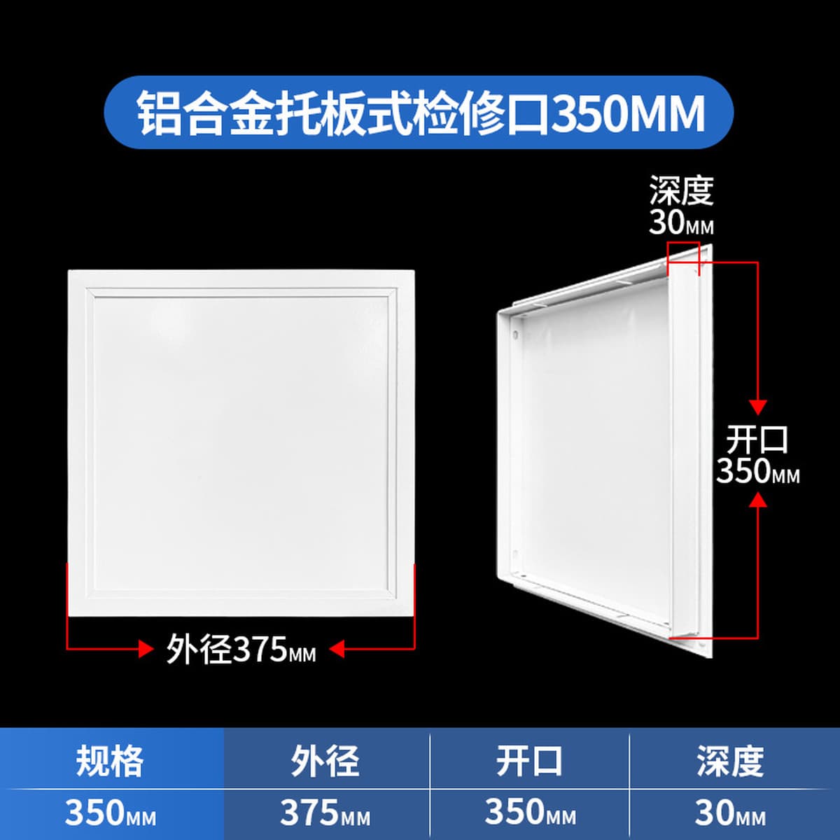 Порт для технического обслуживания, крышка из алюминиевого сплава, магнитный потолок, готовая вентиляция, четырехсторонняя...