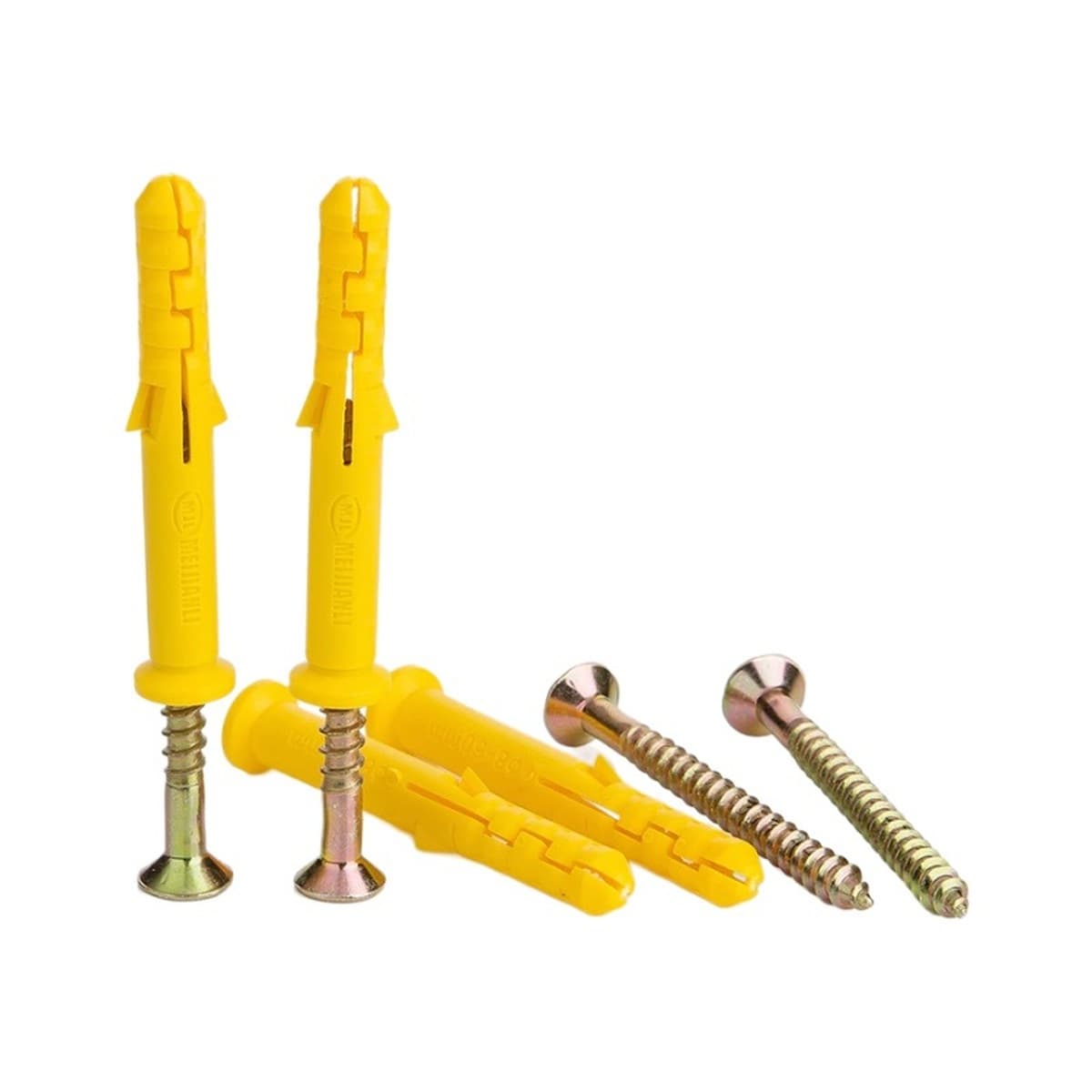 Набор пластиковых распорных шурупов для крепления, резиновых дюбелей и нейлоновых распорных шпилек, размеры 6/8/10