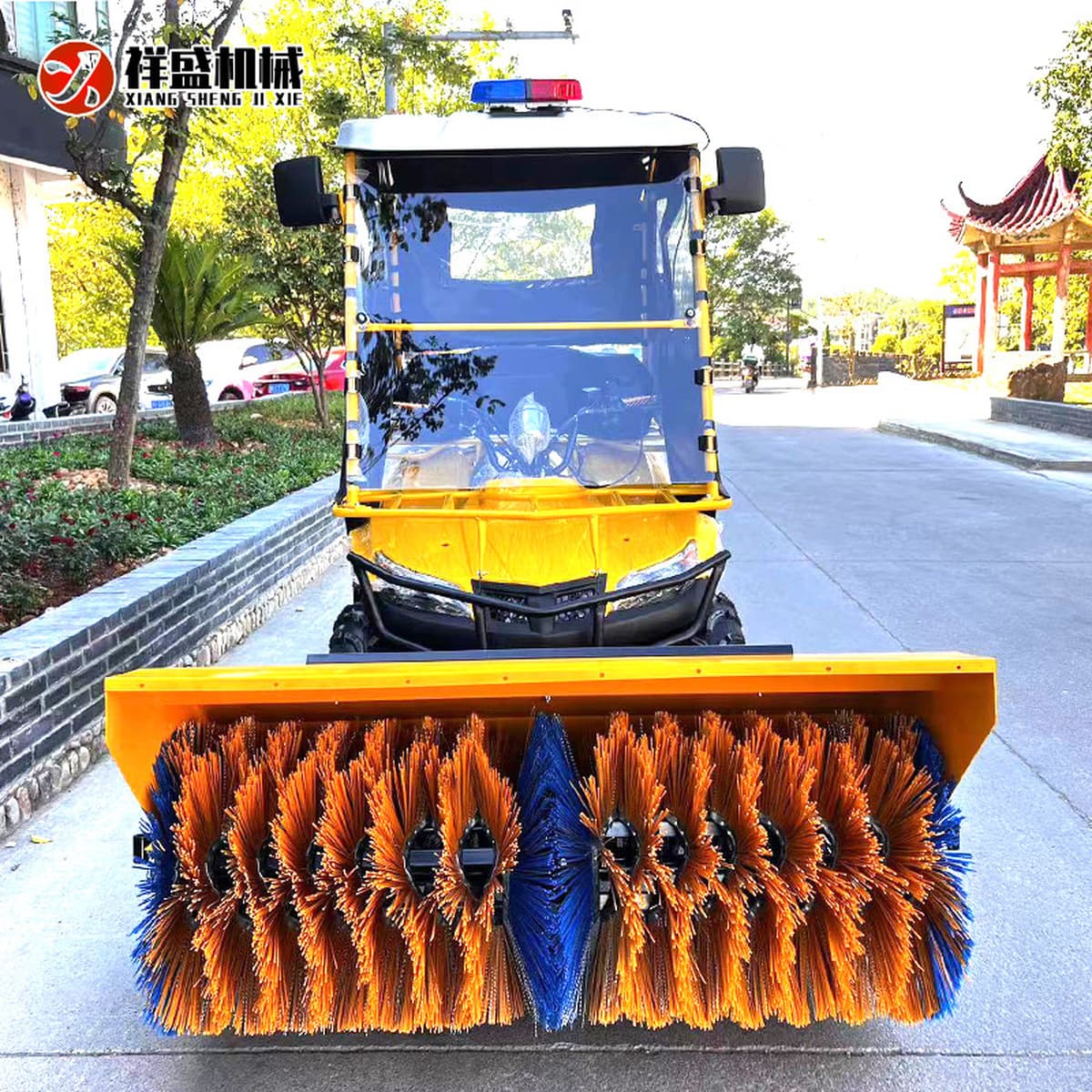 Вождение типа снегоочиститель маленькая рука толкать уборка снега метание погрузки типа живописная местность завод дорожное...