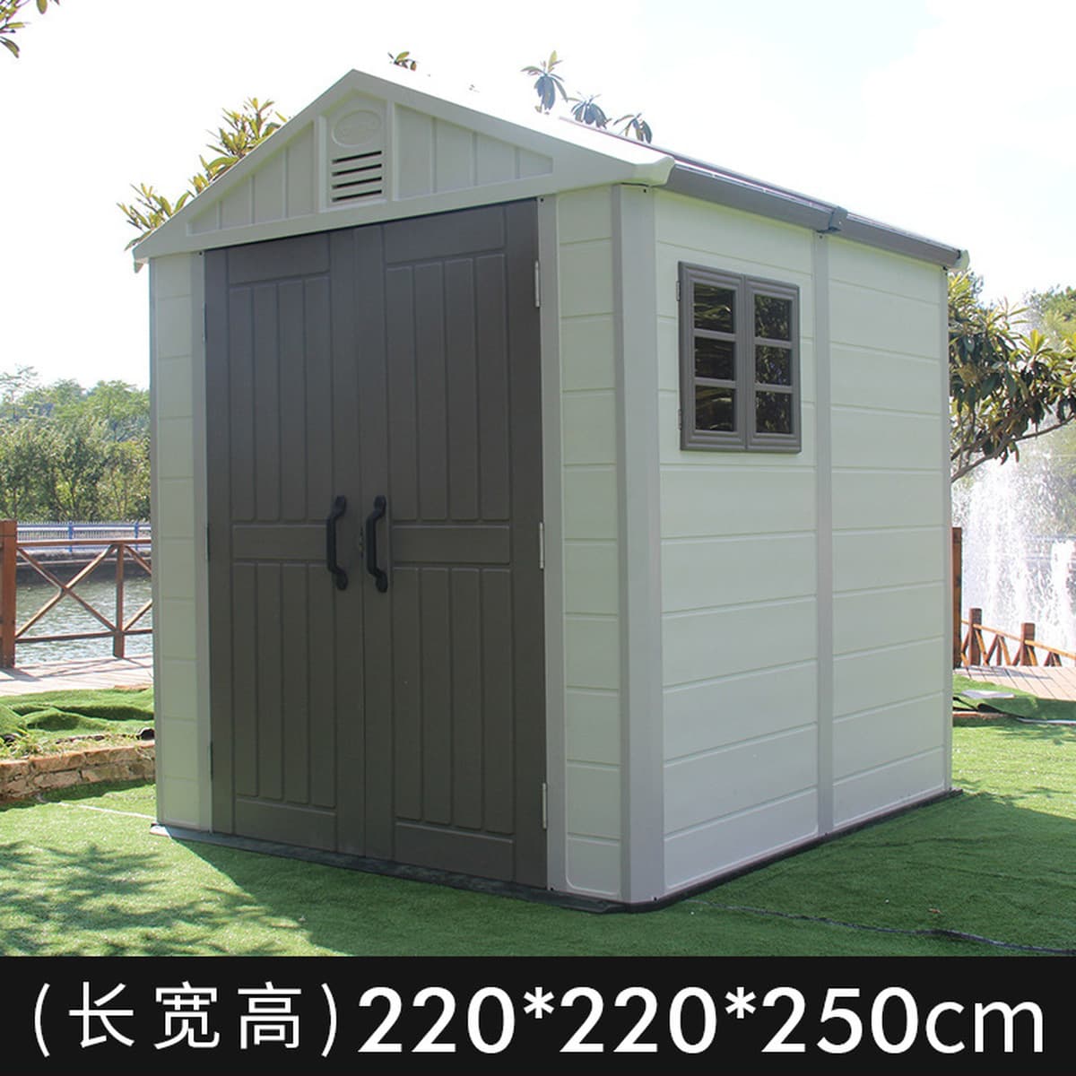 Открытый сад Комната для хранения инструментов Открытый двор Вилла Подсобное помещение Простой монтаж Кладовая Комбинация...