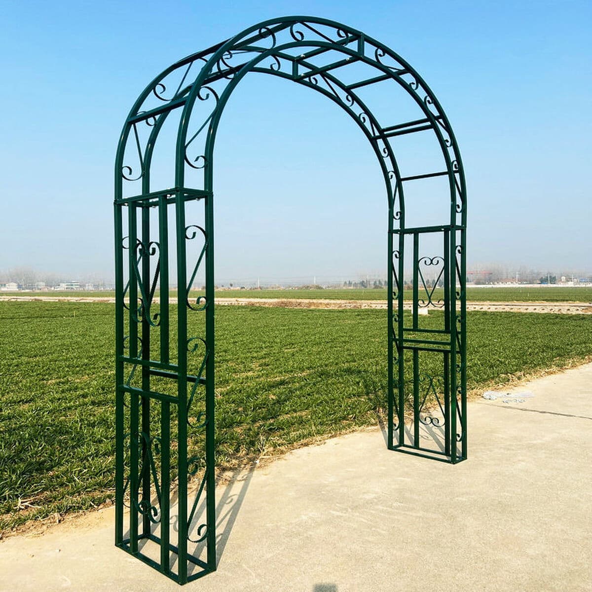 Кованая арка в европейском стиле, решетка для роз, подставка для цветов, открытый двор, вилла, цветочная подставка, арка,...