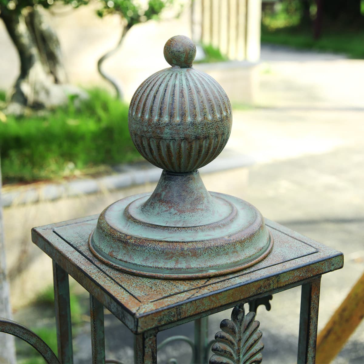 Экспортный заказ старый двор входная дверь вилла железная дверь сада открытая Арка растение вьющаяся лоза декоративная...