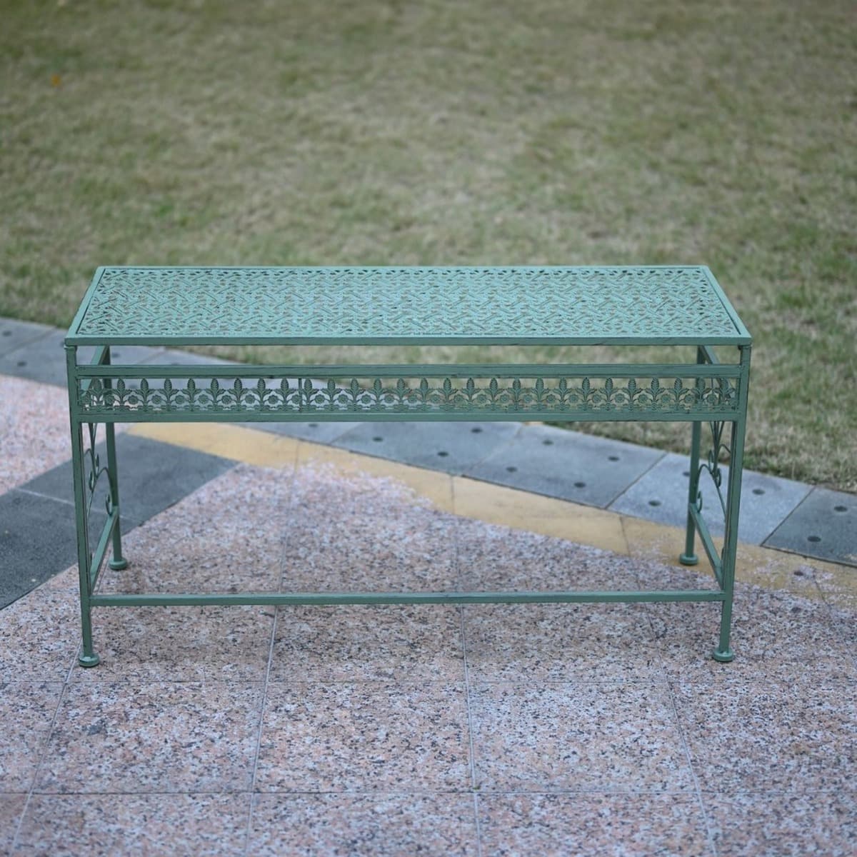 Современная простая длинная двухслойная квадратная стойка для цветов железная садовая вилла стеллаж для цветочных горшков во...