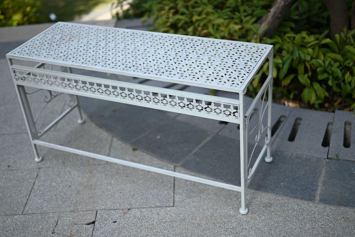 Современная простая длинная двухслойная квадратная стойка для цветов железная садовая вилла стеллаж для цветочных горшков во...