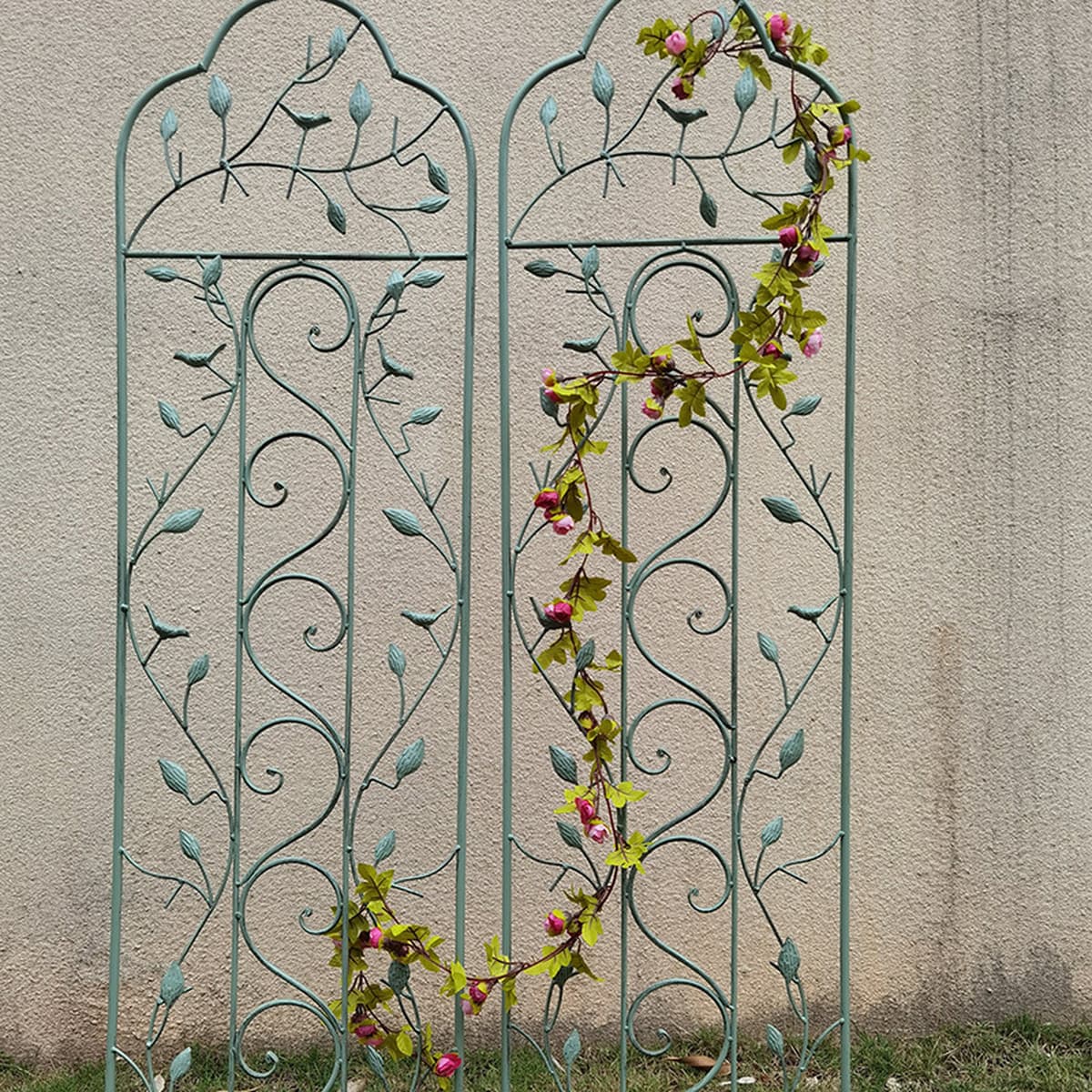 Кованая вставка для птиц, подставка для цветов, рамка для вьющихся растений, ретро-старый европейский стиль, уличная вилла,...