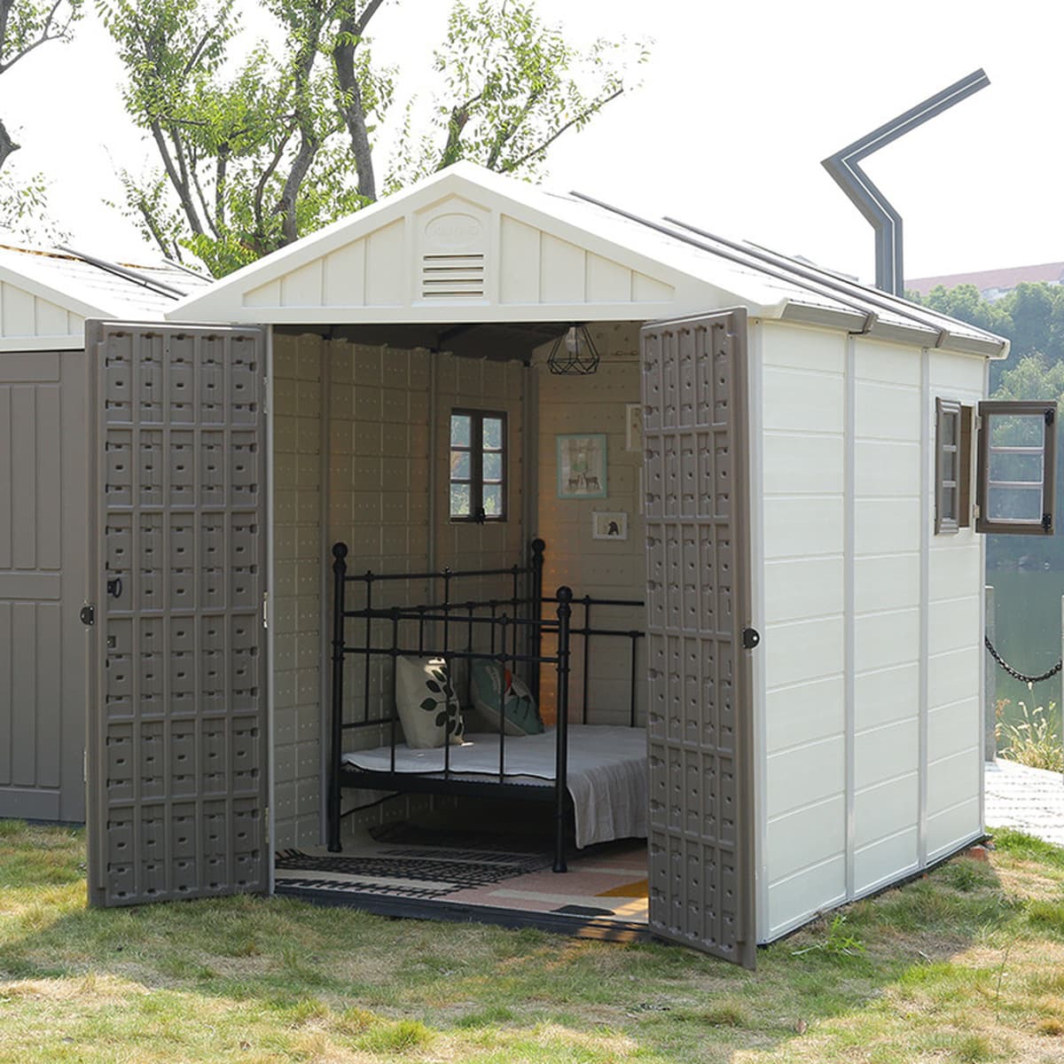 Наружная садовая комната для хранения инструментов, вилла, садовая комната для хранения, съемная мобильная сборка, простая...
