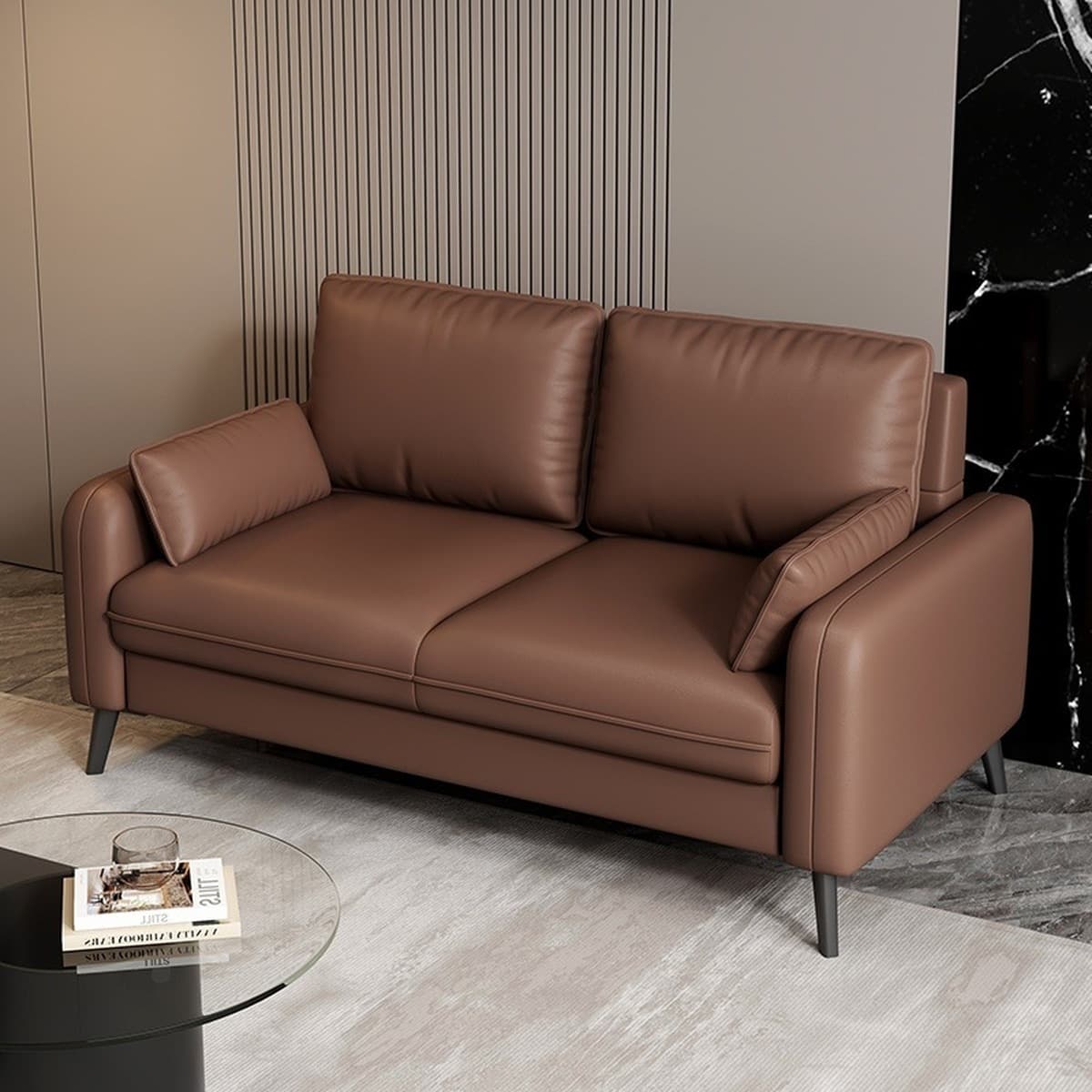 Легкий роскошный простой двойной трехместный диван для маленькой квартиры, гостиной, аренды квартиры, отеля, зоны отдыха,...