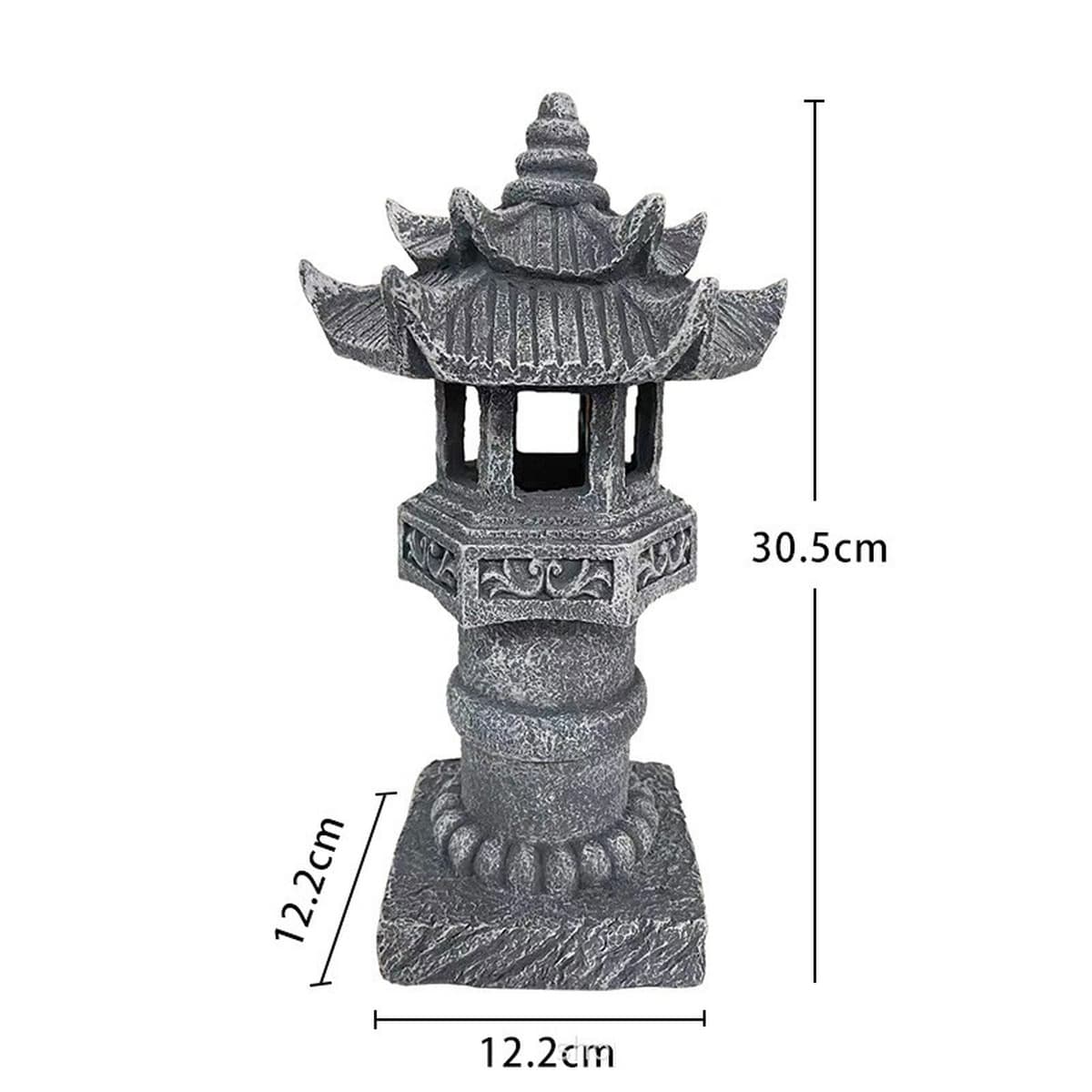 Солнечная каменная башня лампа на открытом воздухе внутренний двор китайский стиль дзен каменная башня смолы украшения сад...