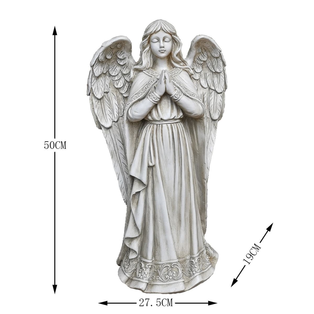 Европейский стиль украшения сада наружное украшение девушка Ангел скульптура смолы Ремесла Сад Вилла украшение двора
