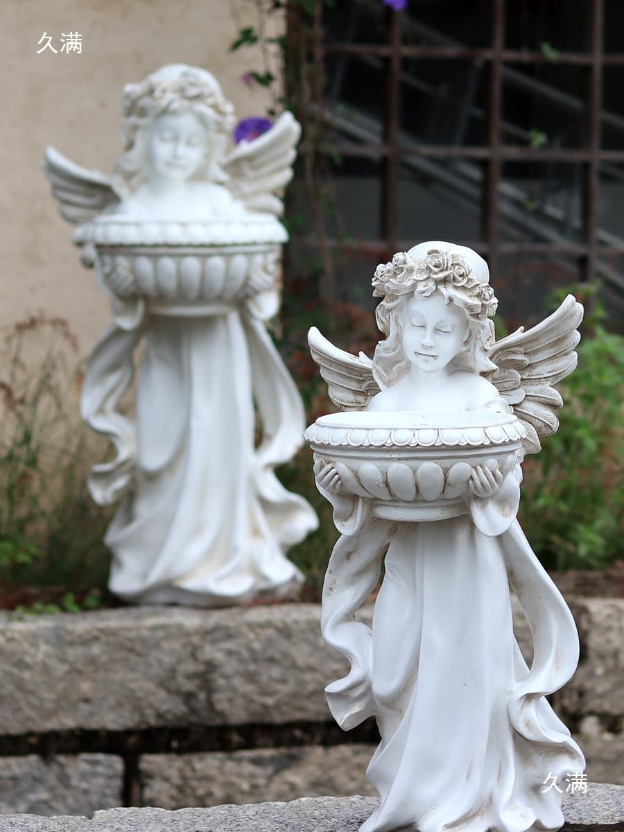 Французский дворовый фонтан, европейский декор, большая садовая вилла Алисы, гостиная, смола, уличный напольный ландшафтный...