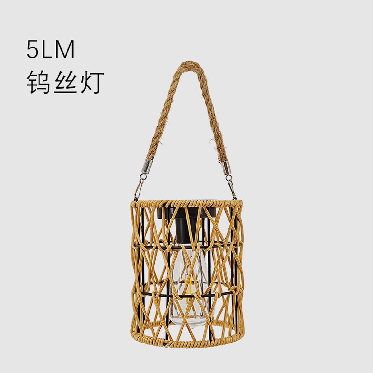 На открытом воздухе домашней свет сада железного фонарика проекции сада виллы пластиковой сплетенный лозами простой прочный...