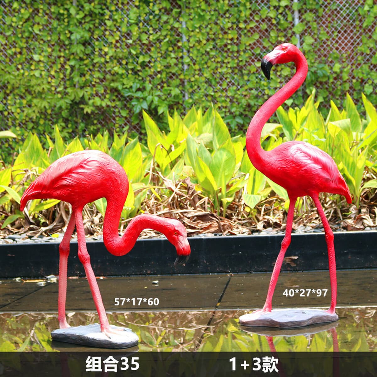 Открытый сад Вилла внутренний дворик бассейн FRP имитация скульптуры фламинго украшения свадебный реквизит украшения подарок