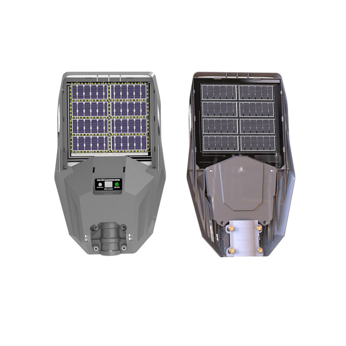 Новый двухсторонний зарядный солнечный уличный фонарь сверхяркий, высокая мощность, индукция тела ультратонкая солнечная...