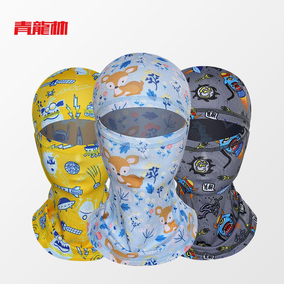 Qinglonglin Детский солнцезащитный головной убор небольшой партии пользовательские тонкие лица защиты мультфильм печатных...