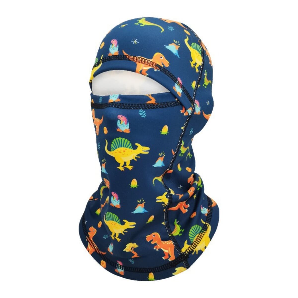 Зимняя детская Лыжная маска на флисовой подкладке Защитный головной убор для лица Уличная ветрозащитная холодостойкая теплая...