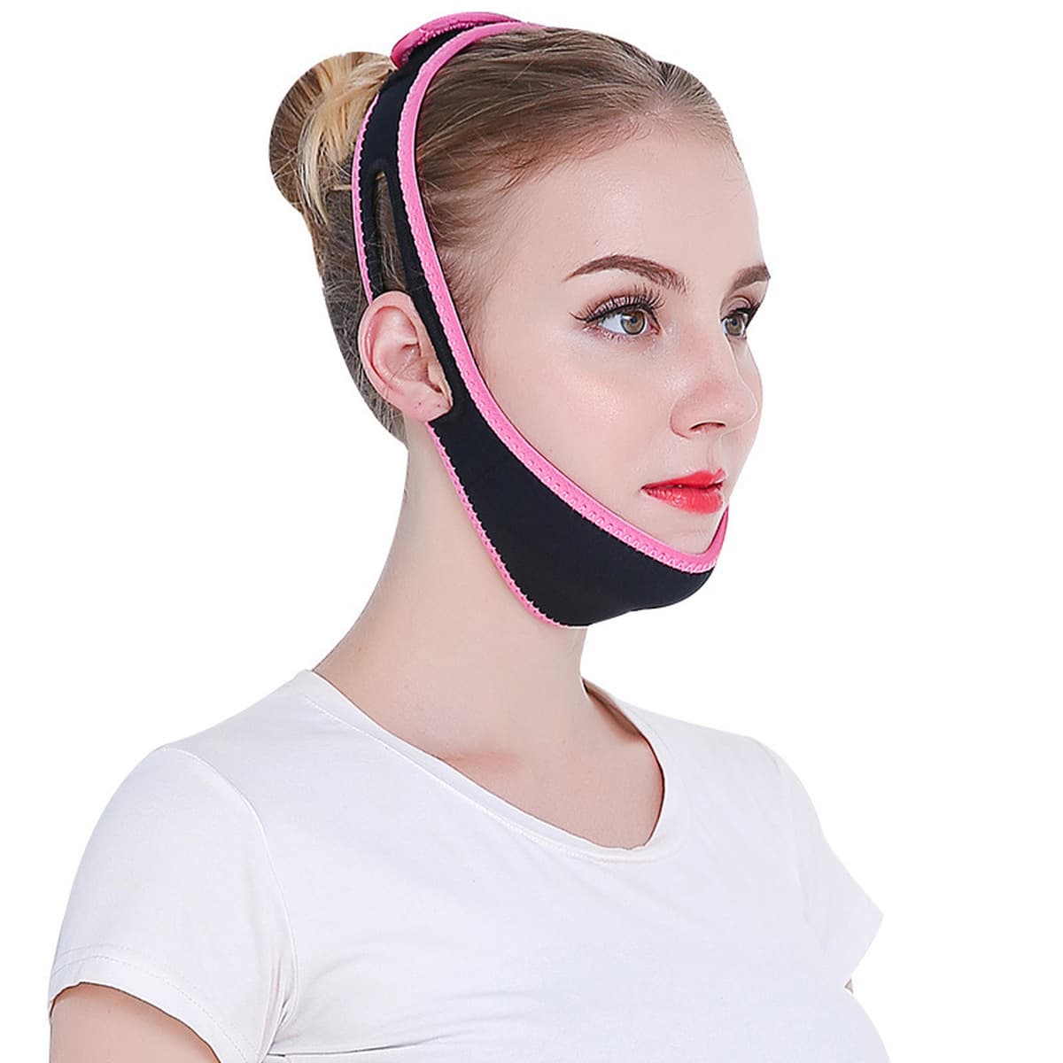 Сон с маской V Повязка для лица Маска Линия Резьба Лифтинг Подтягивающий крем Двойной подбородок Массажер с французским...