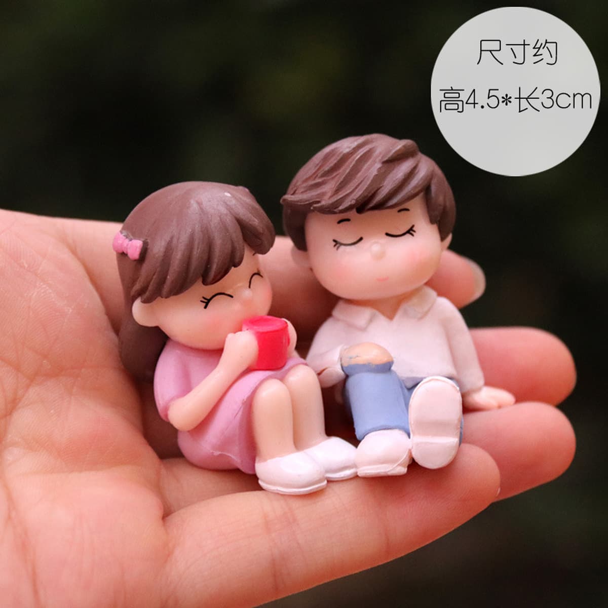 Трансграничная оптовая мультяшная пара кукольных моделей украшение компьютерного дисплея День Святого Валентина торт...