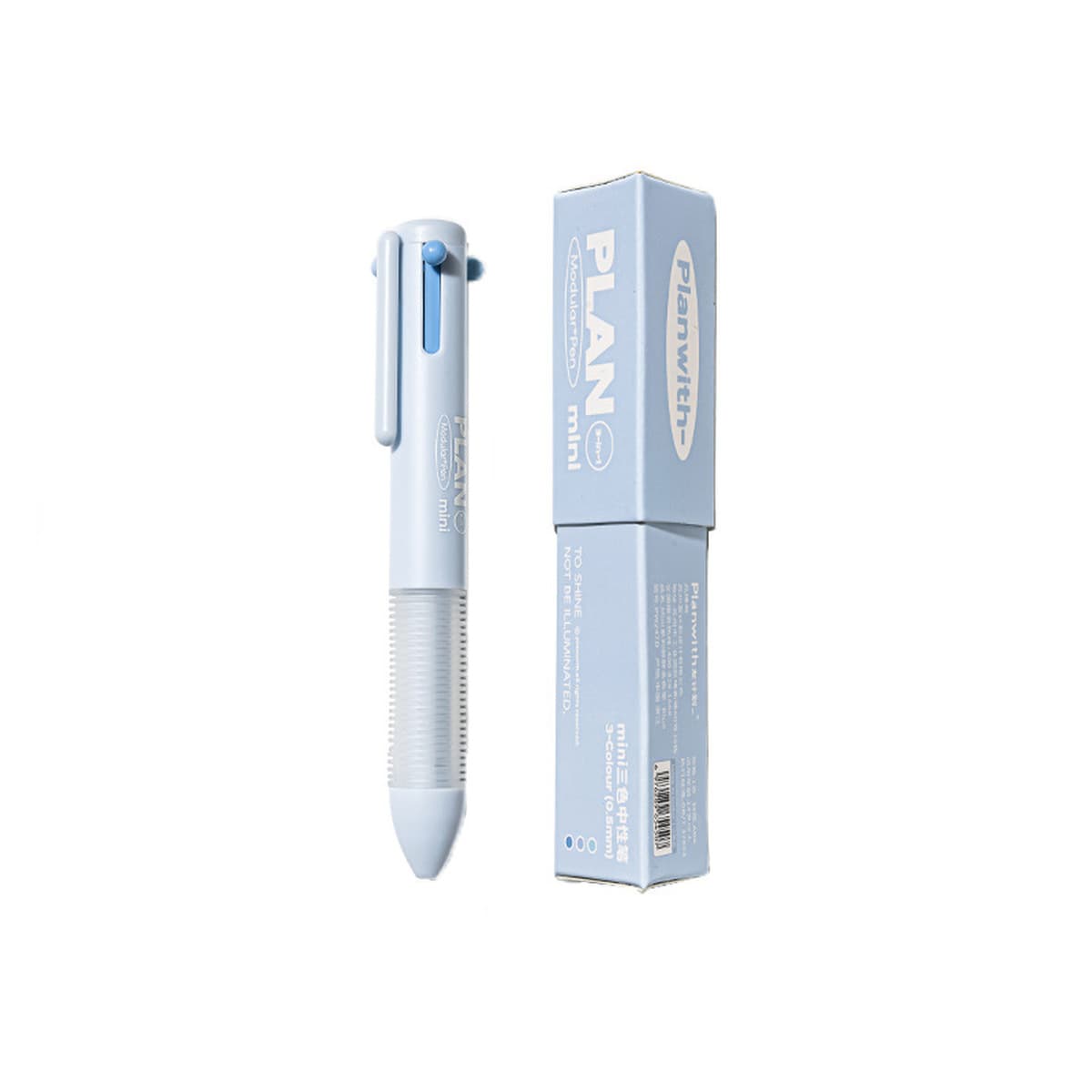 Planwith Friend Plan Мини-толстая трехцветная гелевая ручка, мягкая силиконовая ручка, студенческий пресс-модуль, ручка