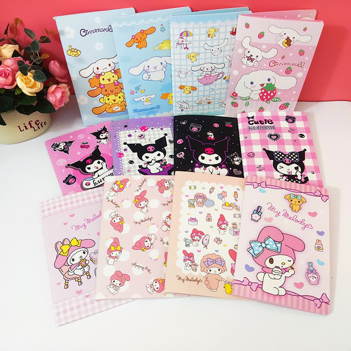 Sanrio мультфильм Kulomi Meruti блокнот для студентов с цветной страницей блокнот A5 Автомобильная линия книга мягкая копия...