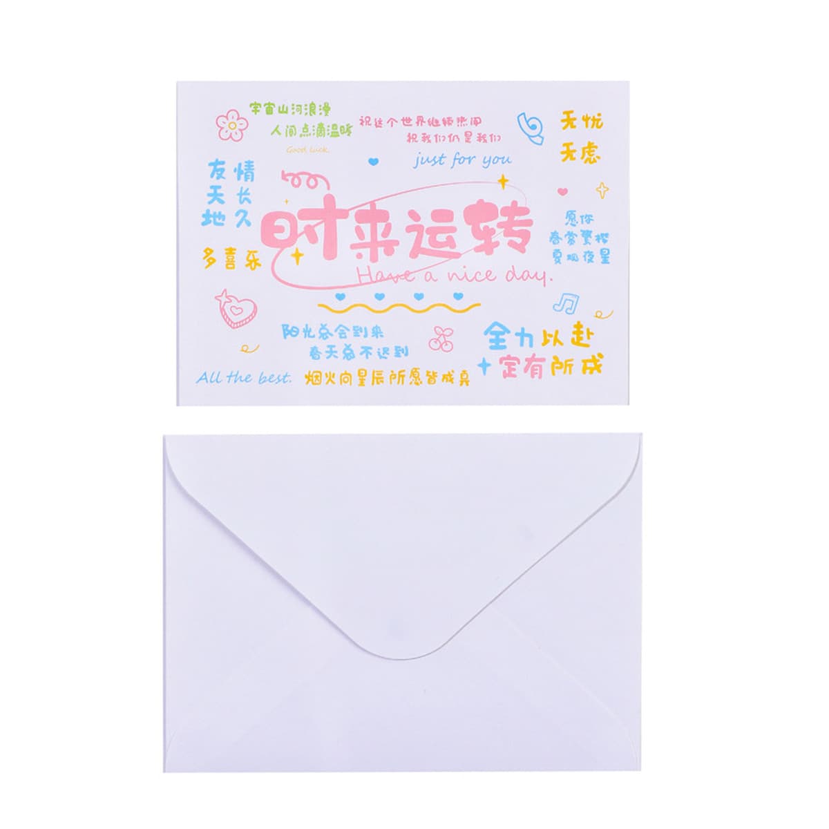 Конверт с пожеланиями, креативная открытка, поздравление с днем рождения из цветочного магазина, простая открытка с...