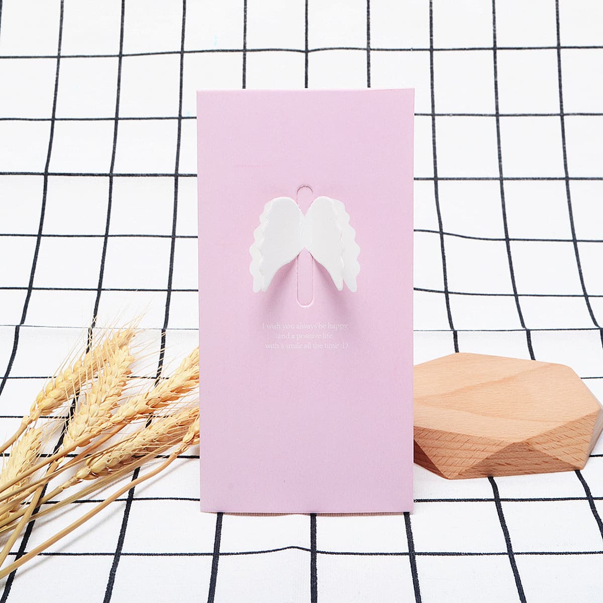 Южная Корея канцелярские товары творческие Крылья Любовь открытка сообщение Новый год Рождество благословение День Святого...