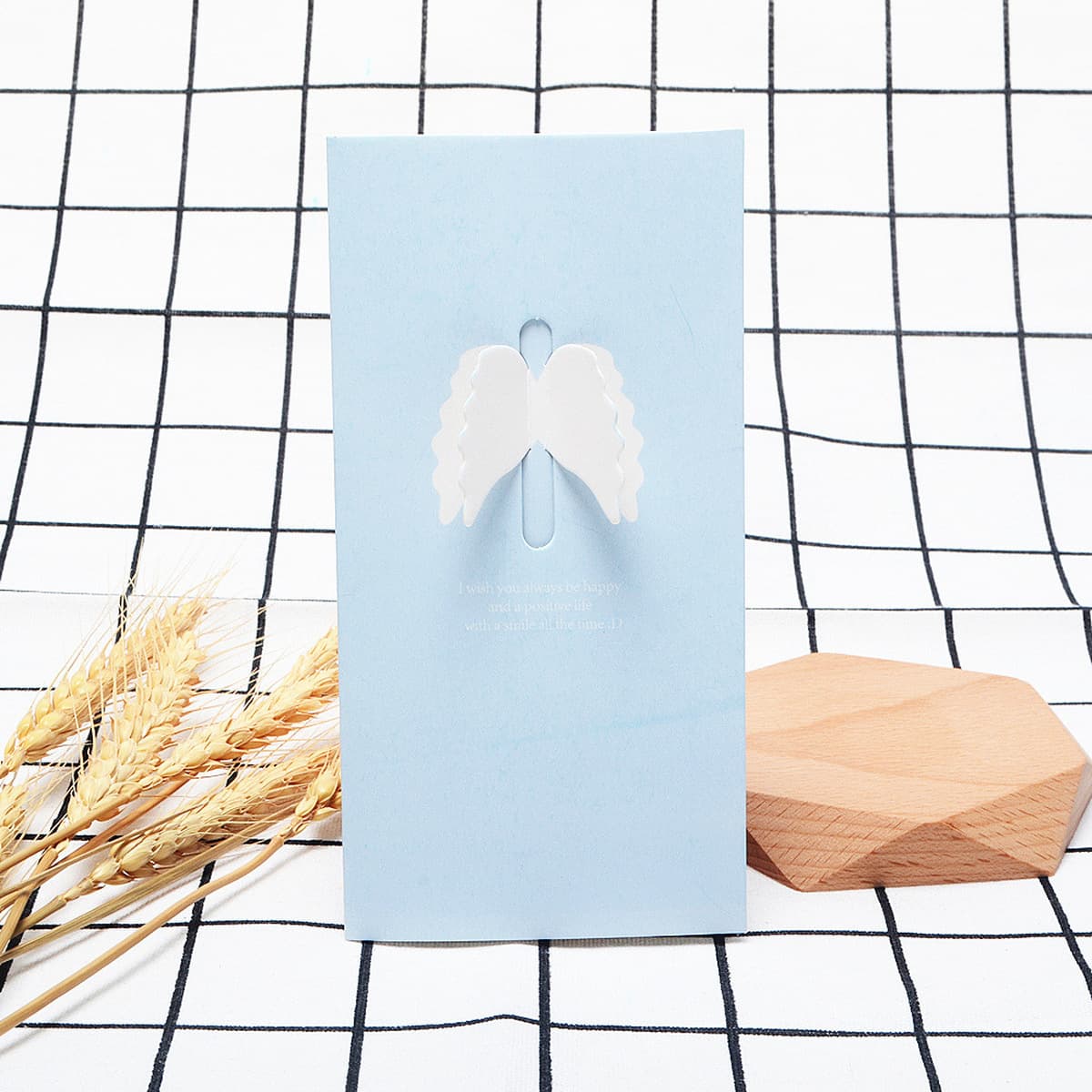 Южная Корея канцелярские товары творческие Крылья Любовь открытка сообщение Новый год Рождество благословение День Святого...