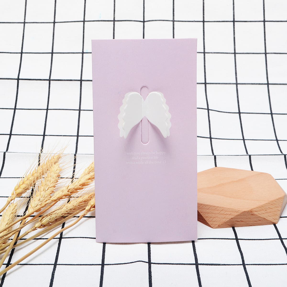 Южная Корея канцелярские товары творческие Крылья Любовь открытка сообщение Новый год Рождество благословение День Святого...