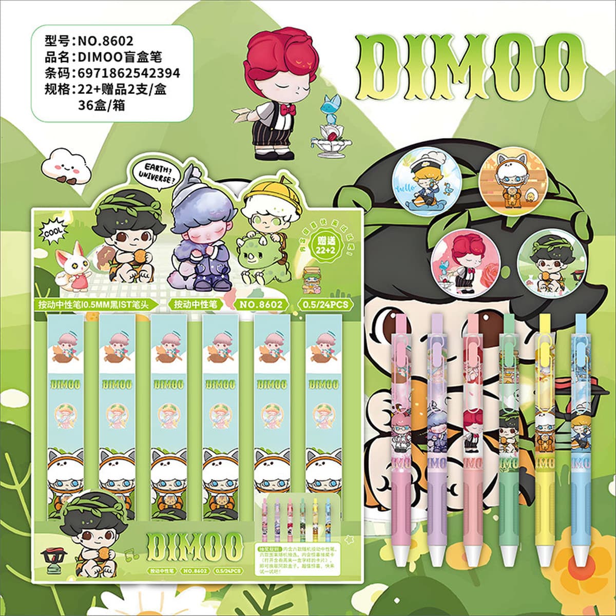 Новые милые аниме-ручки-сюрпризы в стиле мультфильмов с высоким эстетическим качеством, выдвижные гелевые ручки, призы для...