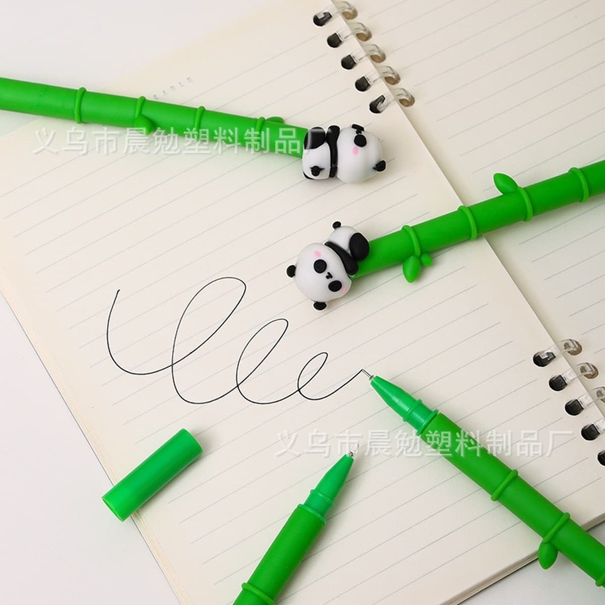 Креативная бамбуковая гелевая ручка с милой пандой, высококачественная новая мягкая ручка, мультяшная студенческая обучающая...