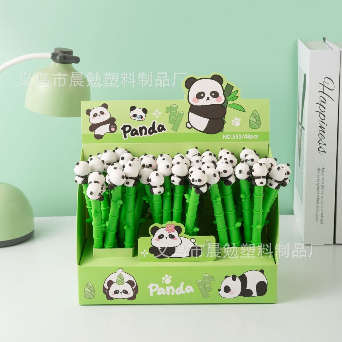 Креативная бамбуковая гелевая ручка с милой пандой, высококачественная новая мягкая ручка, мультяшная студенческая обучающая...