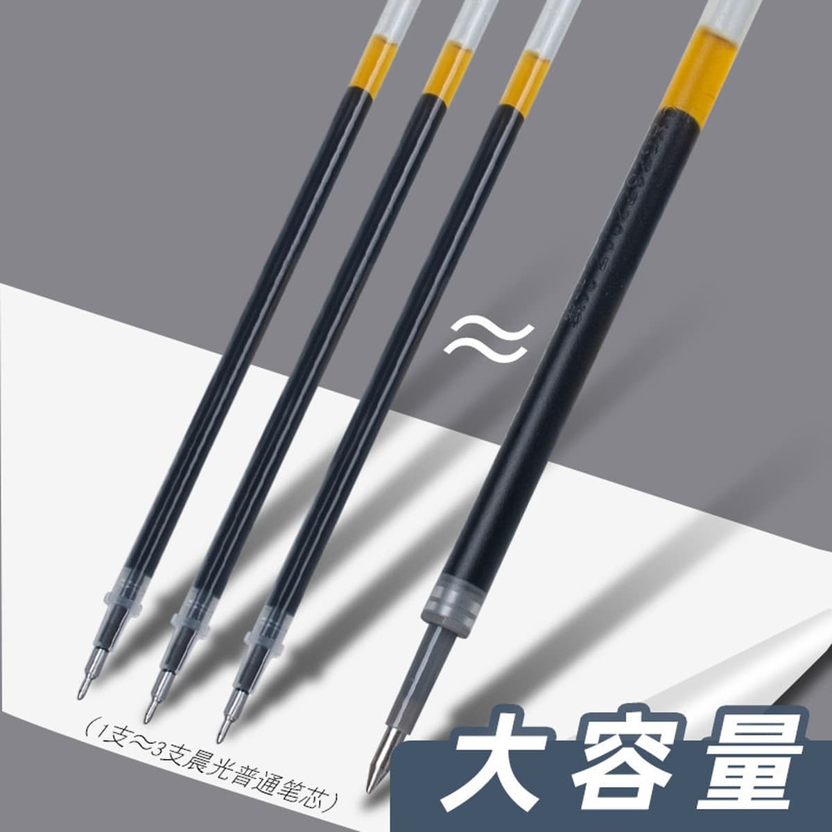 Канцелярские принадлежности Chenguang, гелевая ручка 0,5 мм, пресс для пули, большая емкость, черная и синяя ручка для...