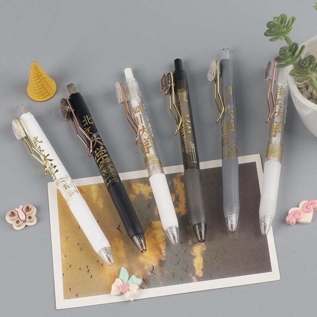 Университетская престижная школа нажимает на гениальную ручку с высоким значением