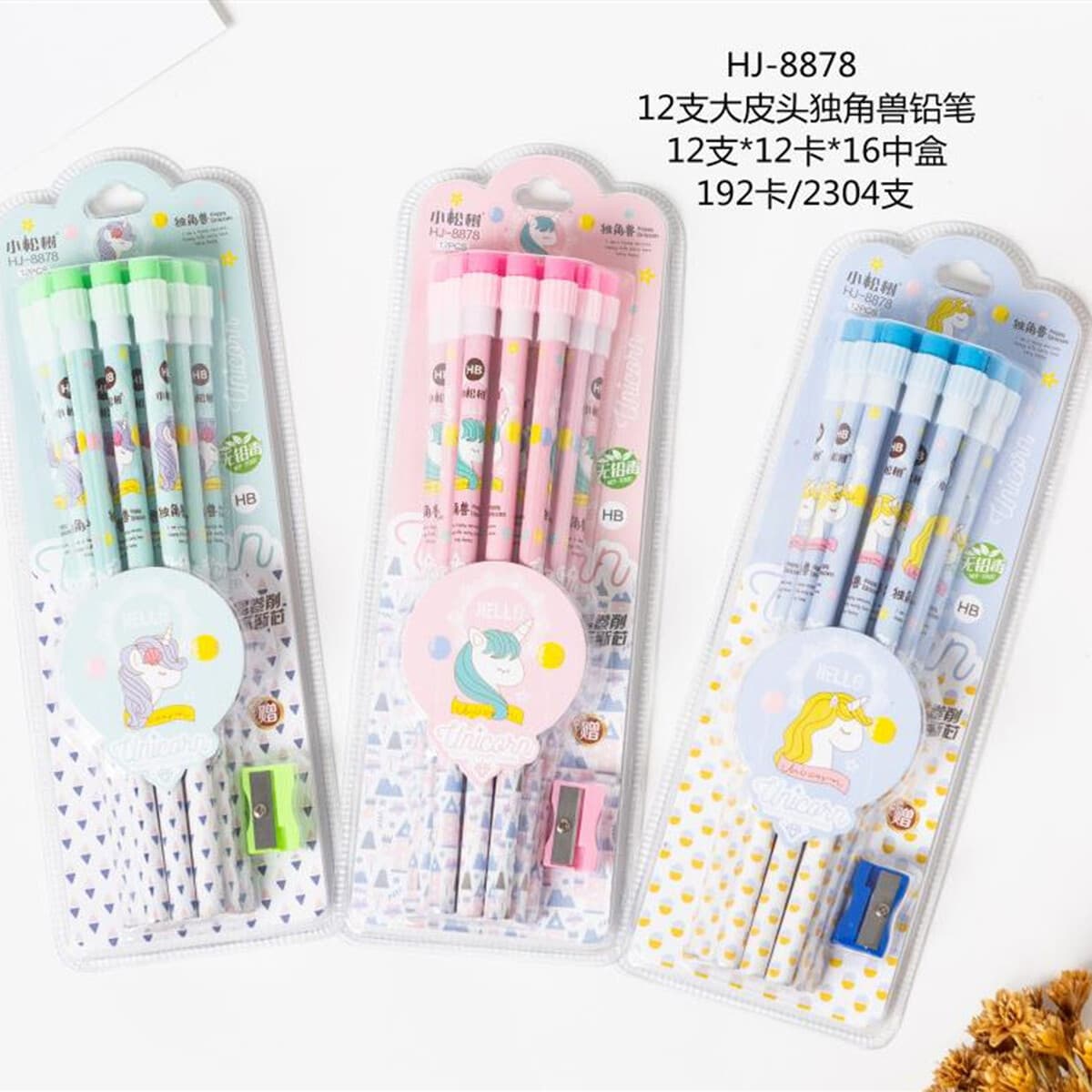 Фабрика самозанятых студенческих карандашей 12 двойных пузырьков кошачьих укладки карандашей для письма и рисования оптом