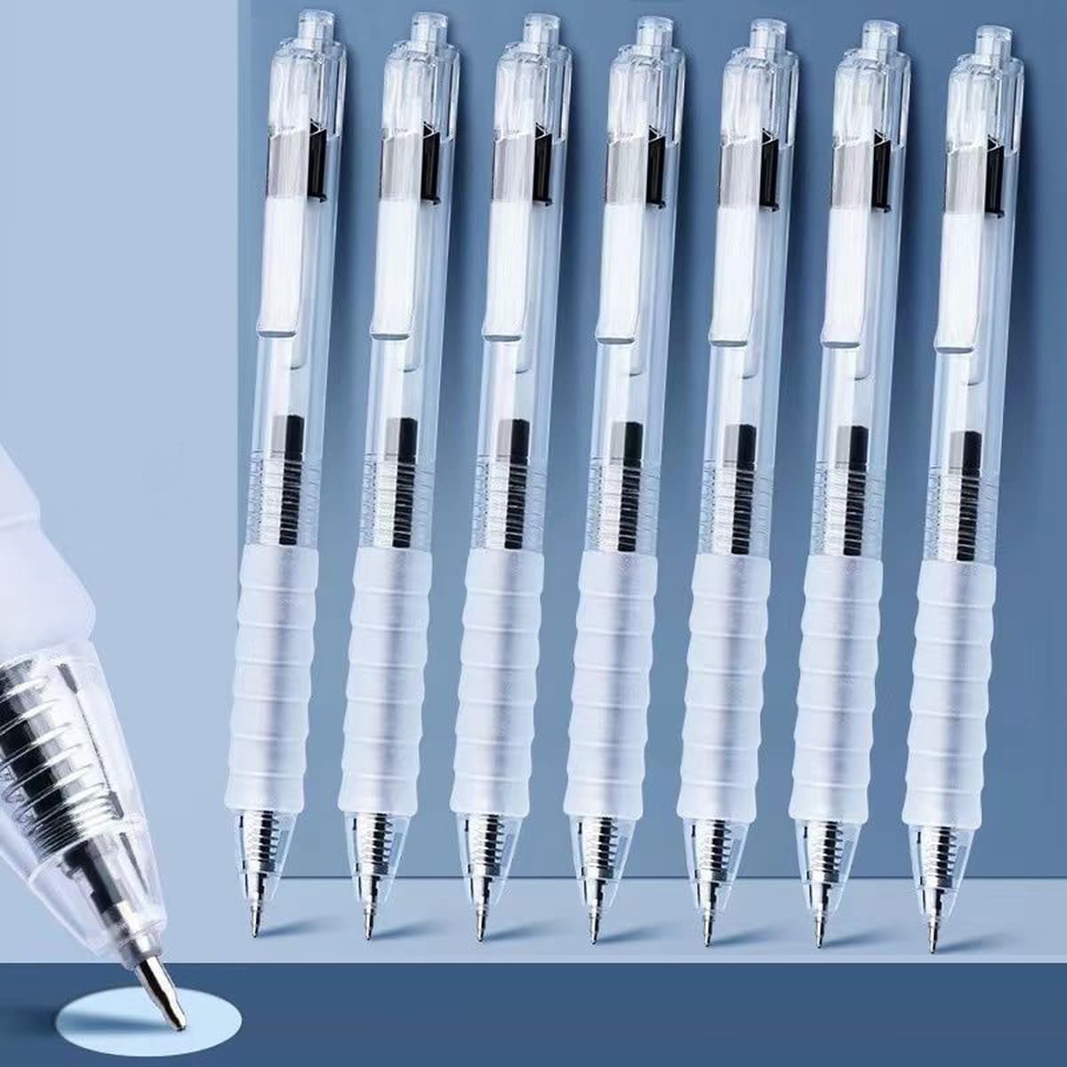 Щелкающие ручки для ручки с черной красной ручкой в штучной упаковке