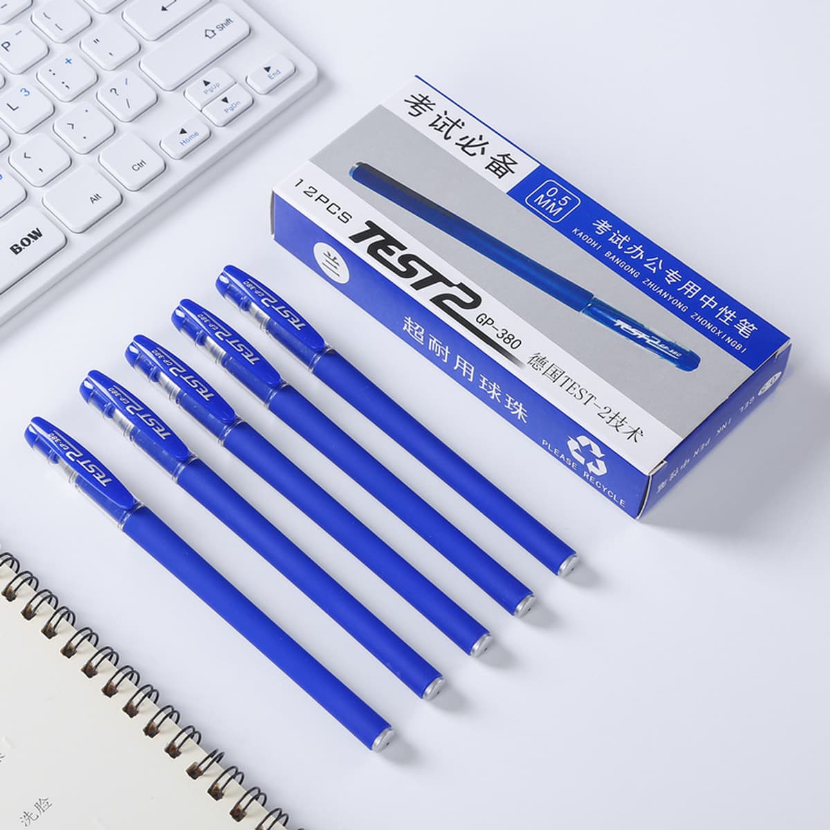 Черная гелевая ручка, матовая ручка для подписи, 0,5 мм, деловые канцелярские принадлежности, шариковая ручка для...